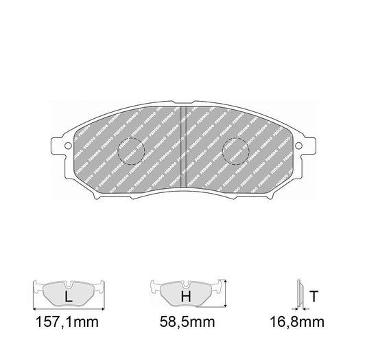 Pastiglie freno FERODO RACING DS2500 FCP1690H