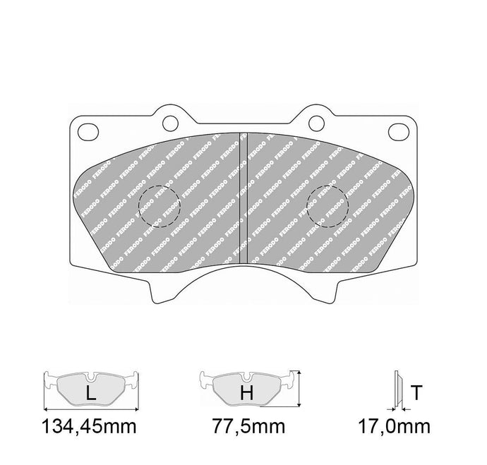 Pastiglie freno FERODO RACING DS2500 FCP1698H