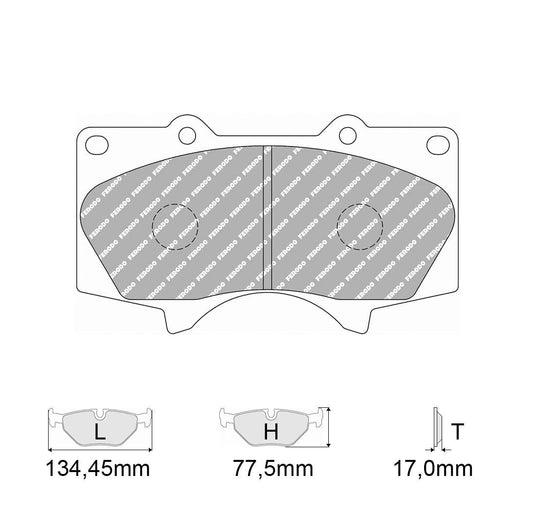 Pastiglie freno FERODO RACING DS2500 FCP1698H