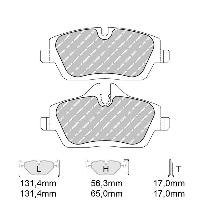 Pastiglie freno FERODO RACING DS2500 FCP1747H
