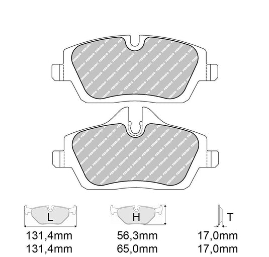 Pastiglie freno FERODO RACING DS2500 FCP1747H