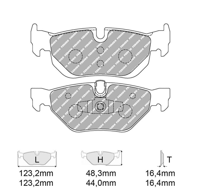 Pastiglie freno FERODO RACING DS2500 FCP1807H
