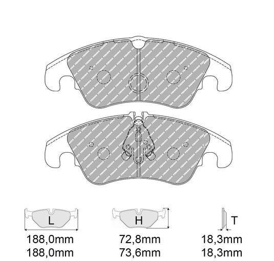 Pastiglie freno FERODO RACING DS2500 FCP4044H