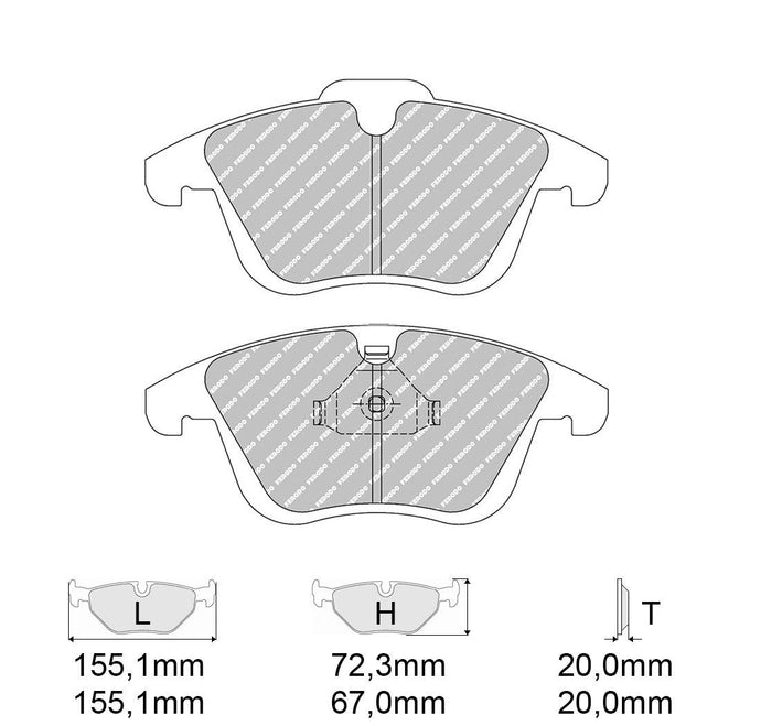 Pastiglie freno FERODO RACING DS2500 FCP4045H