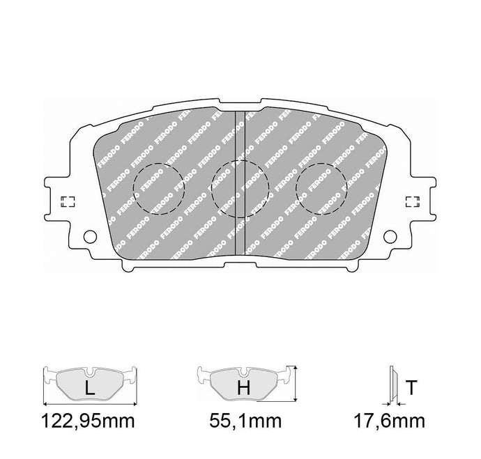 Pastiglie freno FERODO RACING DS2500 FCP4081H