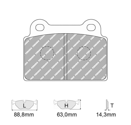 Pastiglie freno FERODO RACING DS1.11 FCP4168W