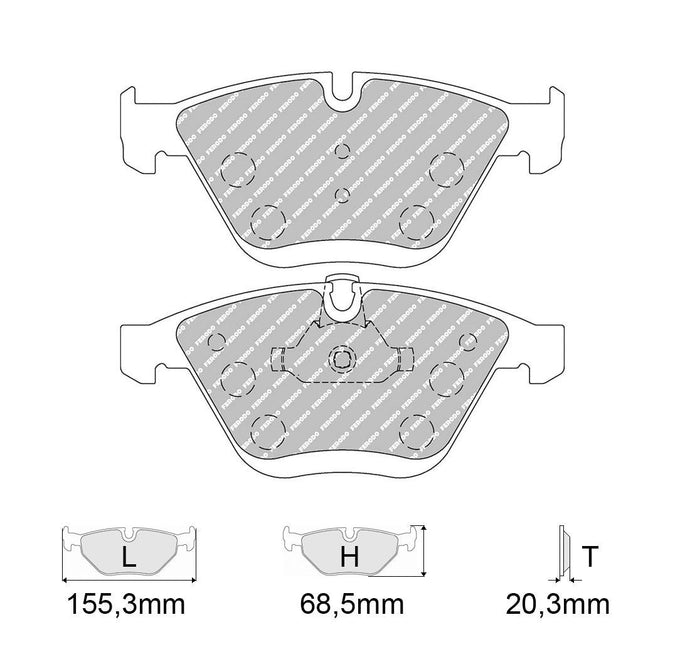 Pastiglie freno FERODO RACING DS2500 FCP4191H