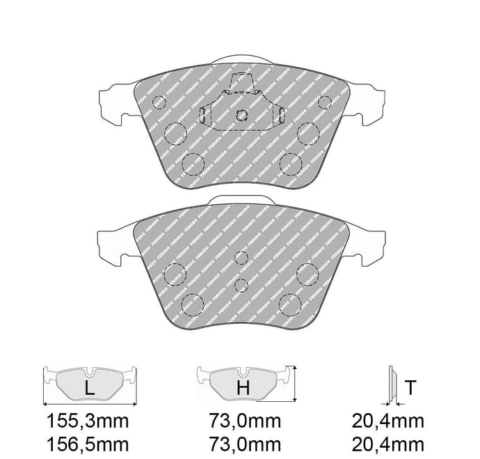 Pastiglie freno FERODO RACING DS2500 FCP4223H