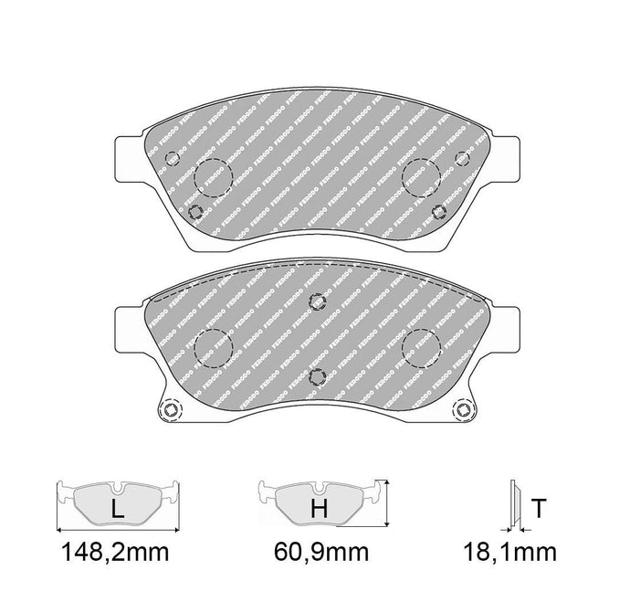 Pastiglie freno FERODO RACING DS1.11 FCP4262W