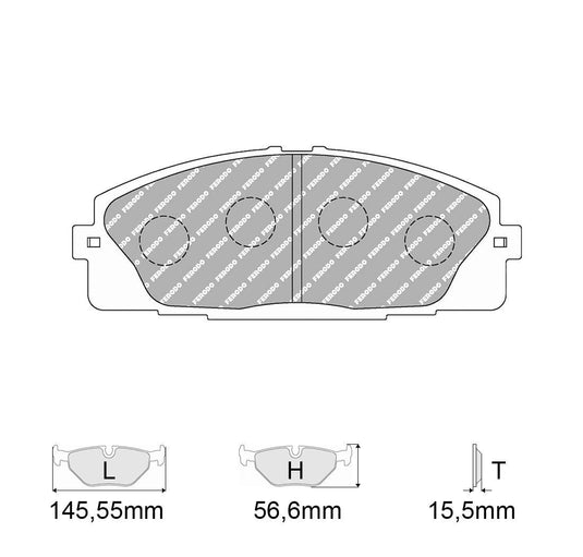Pastiglie freno FERODO RACING DS2500 FCP4327H