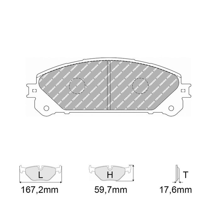 Pastiglie freno FERODO RACING DS2500 FCP4354H