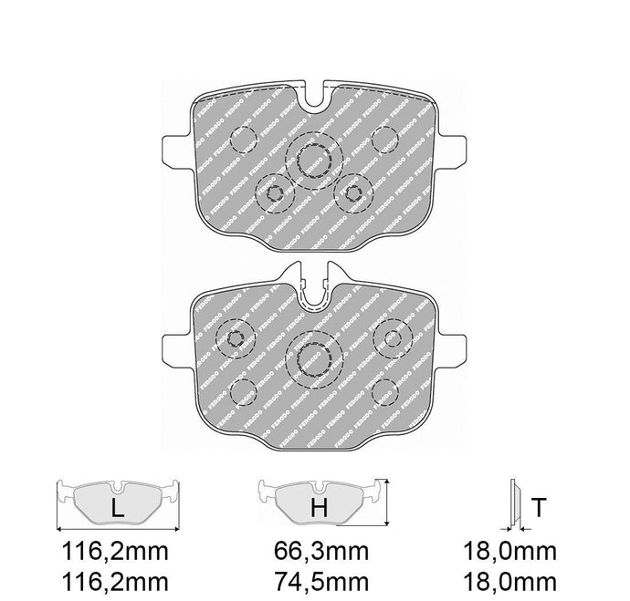 Pastiglie freno FERODO RACING DS2500 FCP4381H
