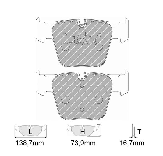 Pastiglie freno FERODO RACING DS2500 FCP4412H