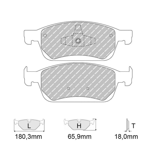 Pastiglie freno FERODO RACING DS2500 FCP4416H