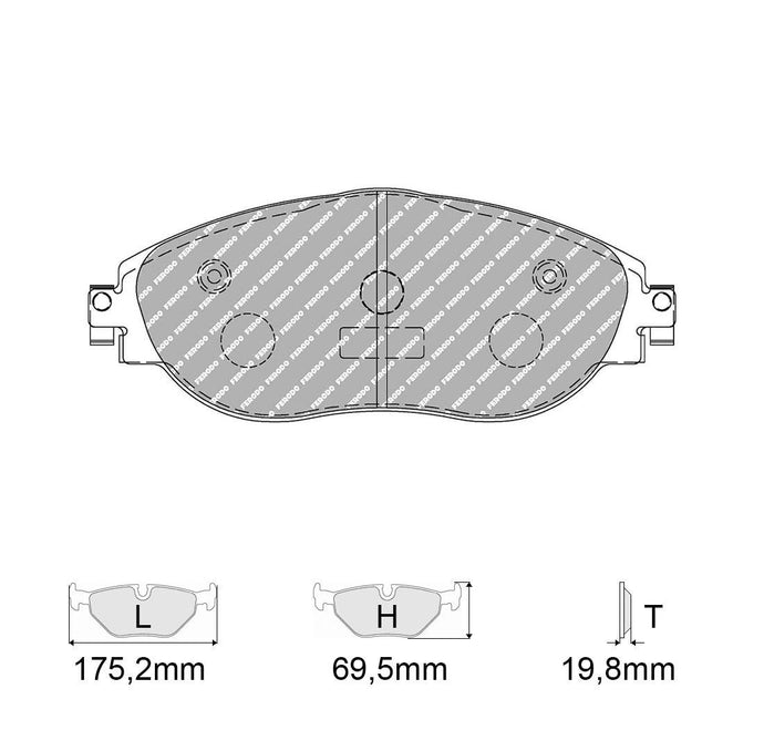 Pastiglie freno FERODO RACING DS2500 FCP4425H