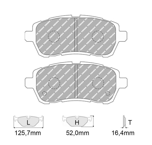 Pastiglie freno FERODO RACING DS2500 FCP4426H