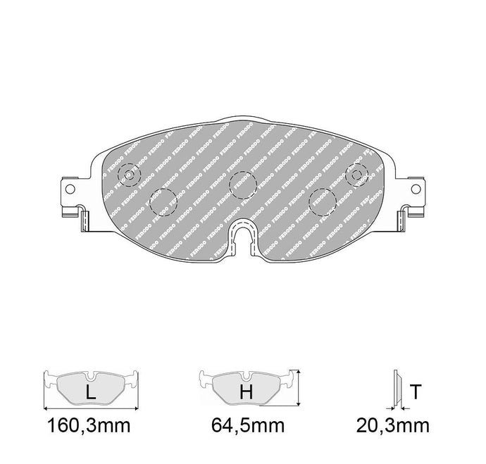 Pastiglie freno FERODO RACING DS2500 FCP4433H