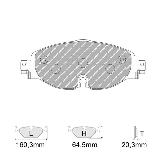 Pastiglie freno FERODO RACING DS2500 FCP4433H