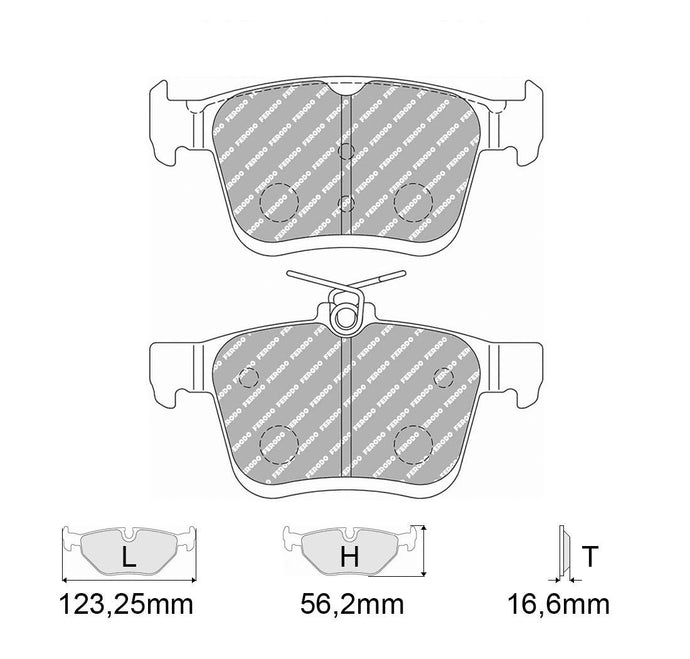 Pastiglie freno FERODO RACING DS2500 FCP4434H