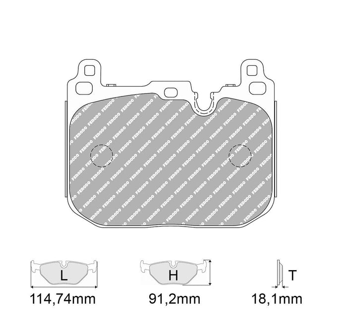 Pastiglie freno FERODO RACING DS1.11 FCP4611W