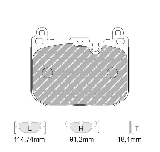 Pastiglie freno FERODO RACING DS1.11 FCP4611W