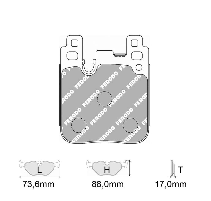 Pastiglie freno FERODO RACING DS2500 FCP4663H