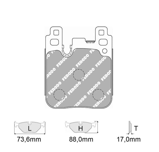 Pastiglie freno FERODO RACING DSUNO FCP4663Z