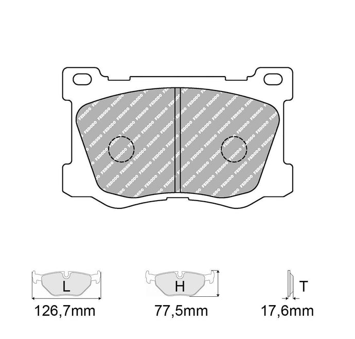 Pastiglie freno FERODO RACING DS2500 FCP4671H