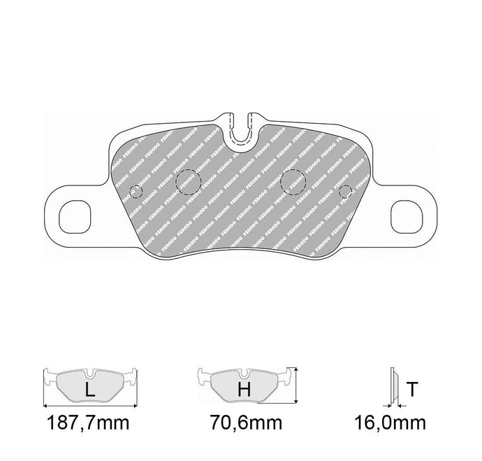 Pastiglie freno FERODO RACING DS1.11 FCP4713W