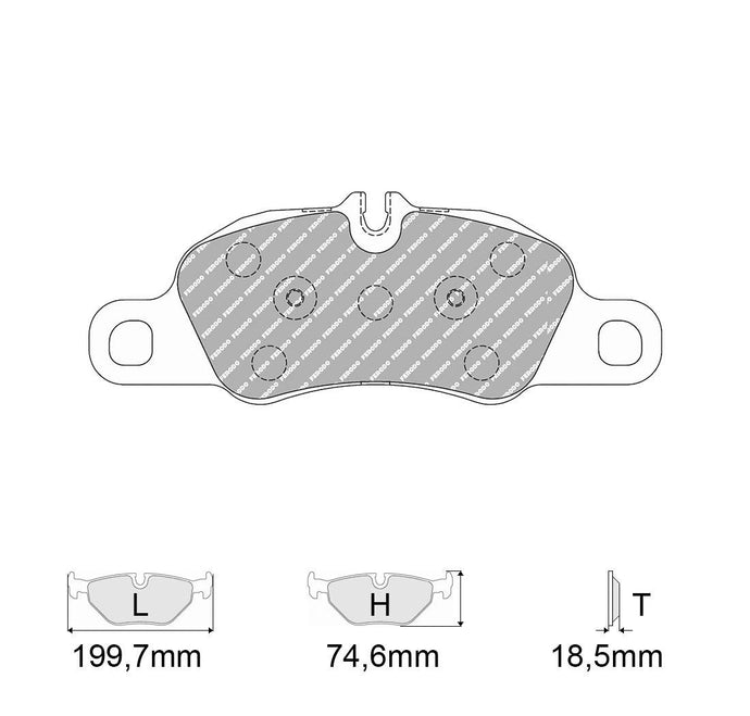 Pastiglie freno FERODO RACING DS2500 FCP4805H
