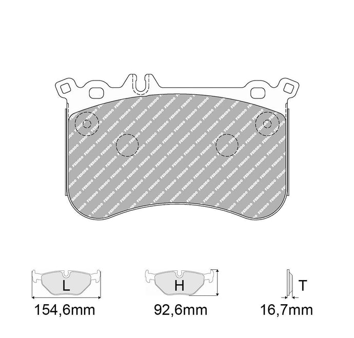 Pastiglie freno FERODO RACING DS2500 FCP4806H