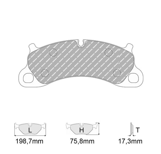 Pastiglie freno FERODO RACING DS2500 FCP4955H