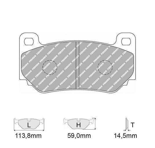 Pastiglie freno FERODO RACING DS2500 FCP4972H