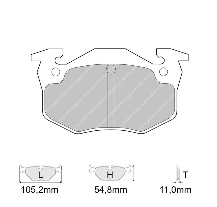Pastiglie freno FERODO RACING DS3000 FCP558R