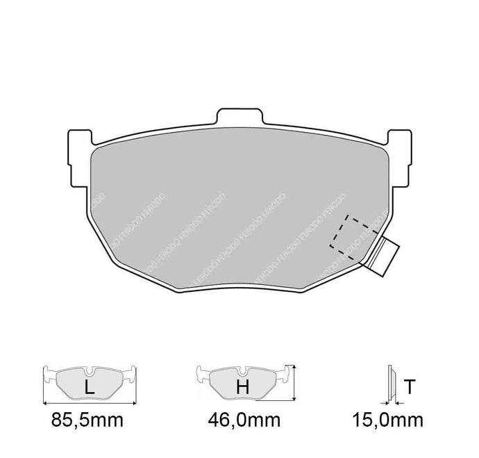 Pastiglie freno FERODO RACING DS2500 FCP638H