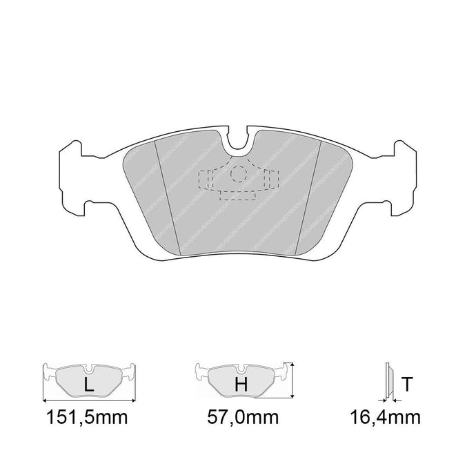 Pastiglie freno FERODO RACING DS3000 FCP725R