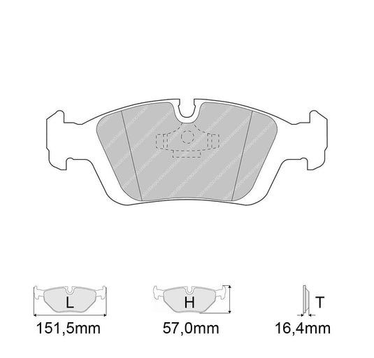 Pastiglie freno FERODO RACING DS3000 FCP725R