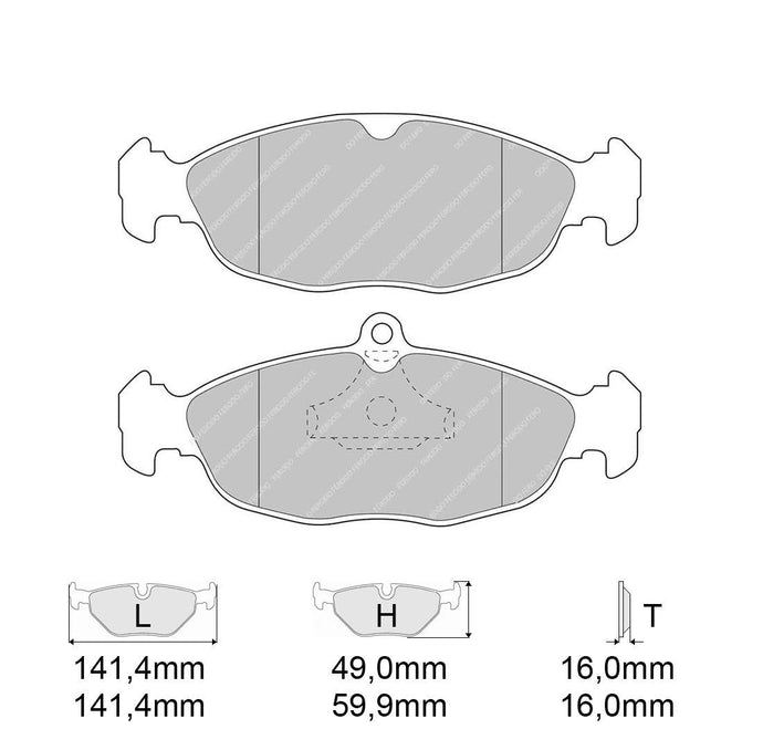 Pastiglie freno FERODO RACING DS3000 FCP732R