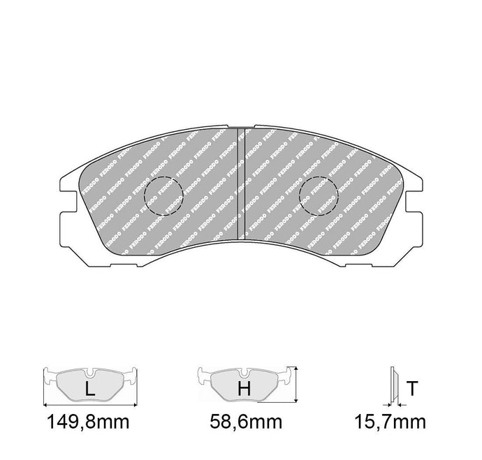 Pastiglie freno FERODO RACING DS1.11 FCP765W