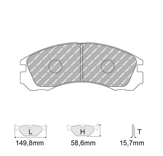 Pastiglie freno FERODO RACING DS2500 FCP765H