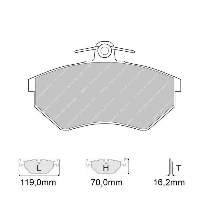 Pastiglie freno FERODO RACING DS2500 FCP774H