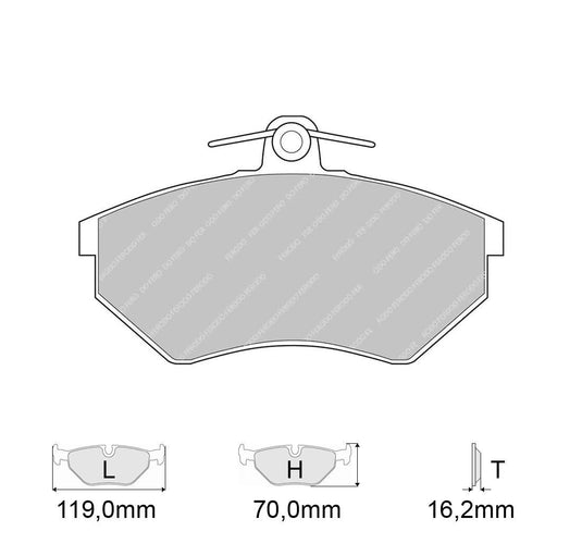 Pastiglie freno FERODO RACING DS2500 FCP774H