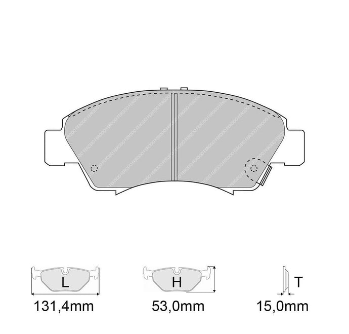 Pastiglie freno FERODO RACING DS2500 FCP777H