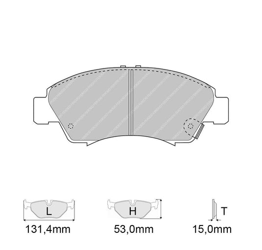 Pastiglie freno FERODO RACING DS2500 FCP777H