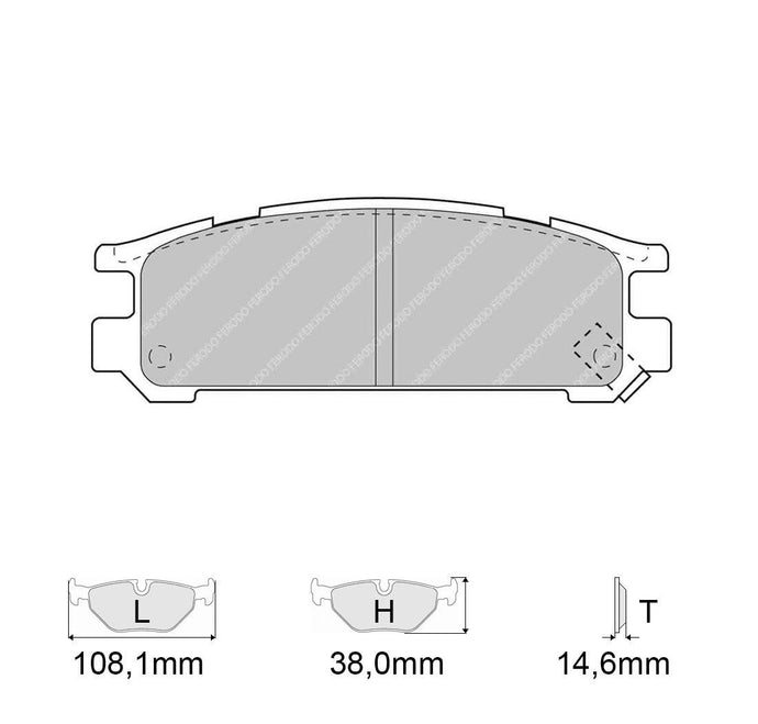 Pastiglie freno FERODO RACING DS3000 FCP790R