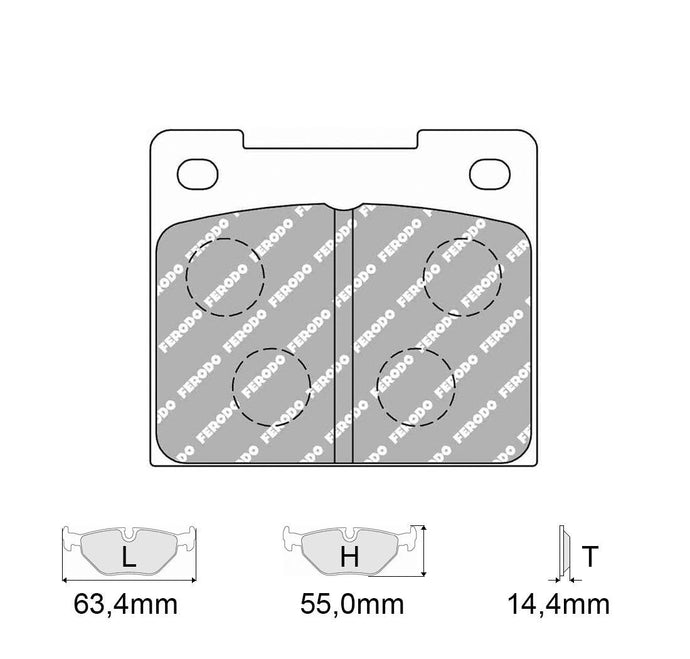 Pastiglie freno FERODO RACING DS3000 FCP809R