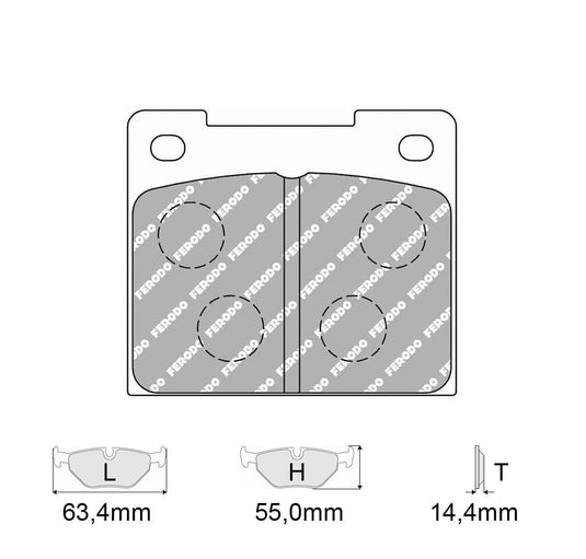 Pastiglie freno FERODO RACING DS3000 FCP809R