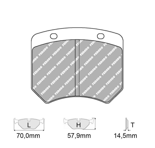 Pastiglie freno FERODO RACING DS3000 FCP825R