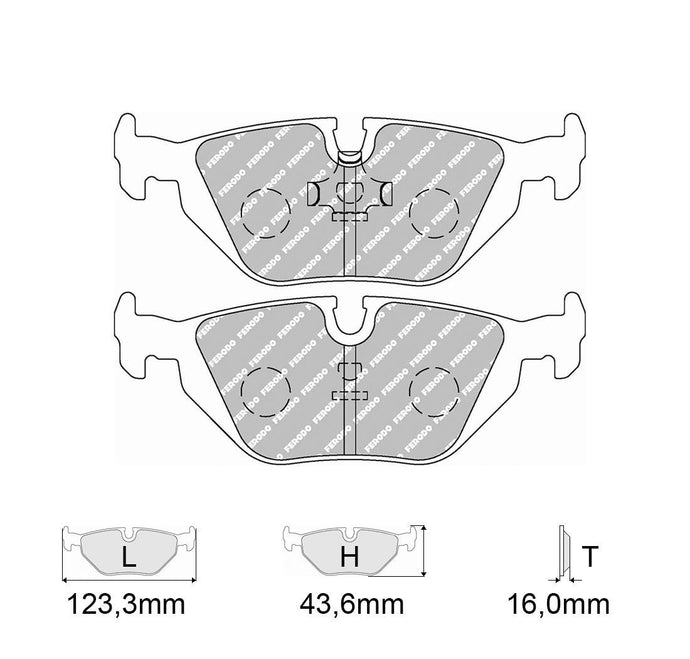 Pastiglie freno FERODO RACING DS2500 FCP850H