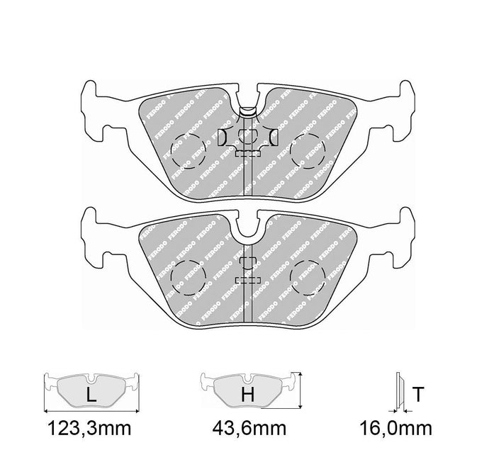 Pastiglie freno FERODO RACING DS2500 FCP850H